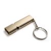 Portable Aluminum Safety Whistle; Outdoor Survival Tool for Camping, Backpacking, Hiking