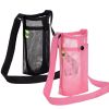 2pc Water Bottle Holder With Adjustable Shoulder Strap For Outdoor Activities