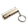 Portable Aluminum Safety Whistle; Outdoor Survival Tool for Camping, Backpacking, Hiking