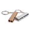 Portable Aluminum Safety Whistle; Outdoor Survival Tool for Camping, Backpacking, Hiking